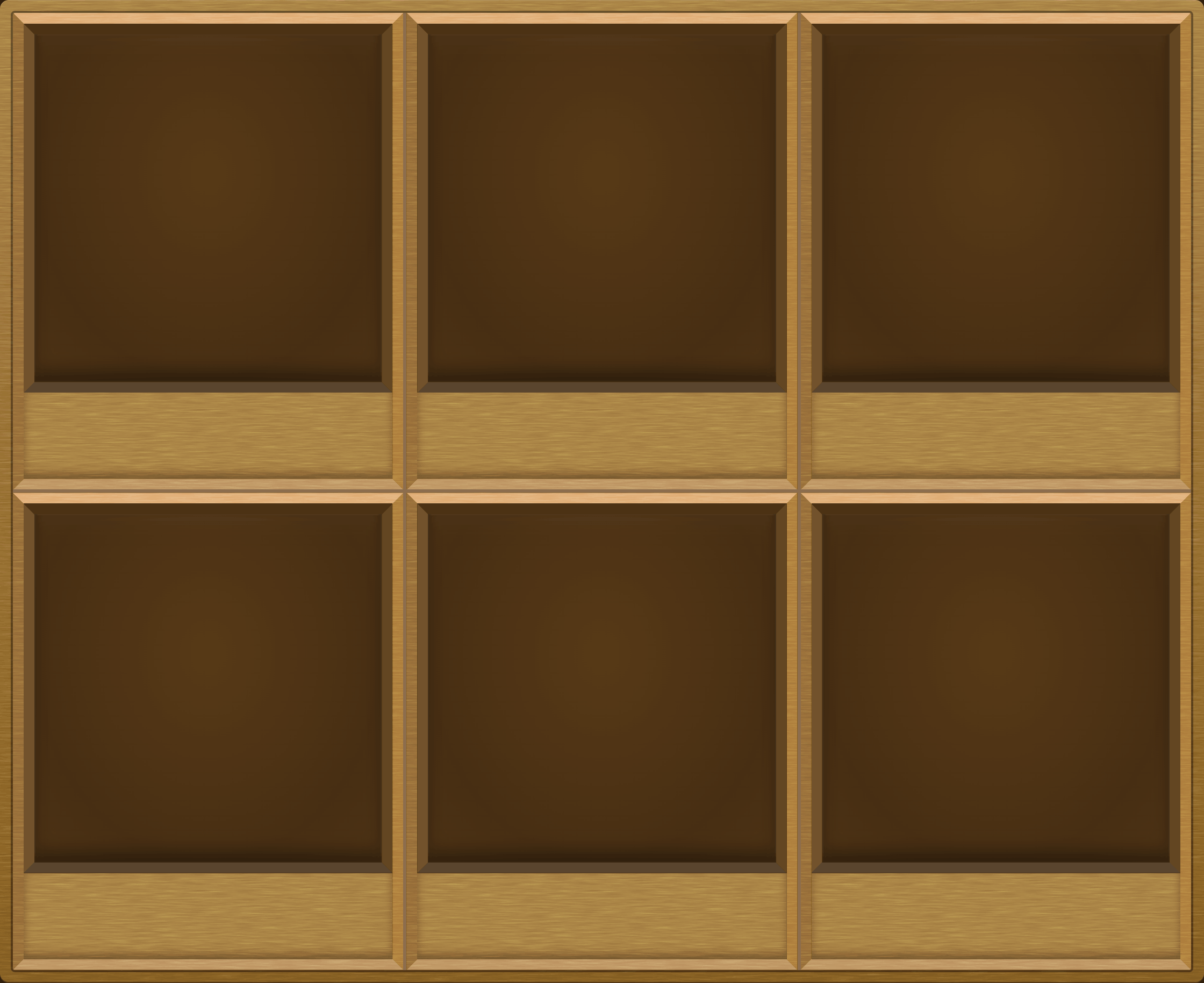 Honey Oak Display Case (2x3)